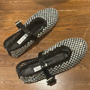 ✨SALE!✨ Alaia | Rhinestone & Black Ballet Flat